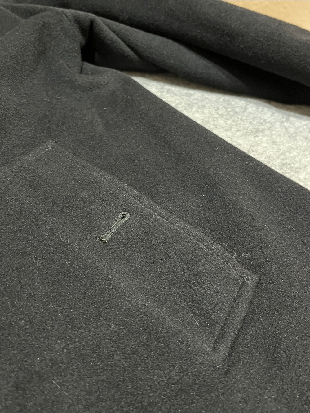Vintage Burberry Women's Black Wool Swing Coat - Picture 8 of 12
